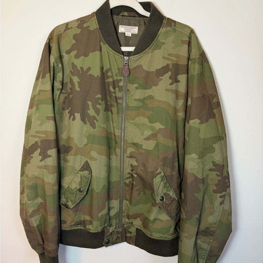 Men's Camouflage Bomber Jacket Sz XL - Picture 5 of 9